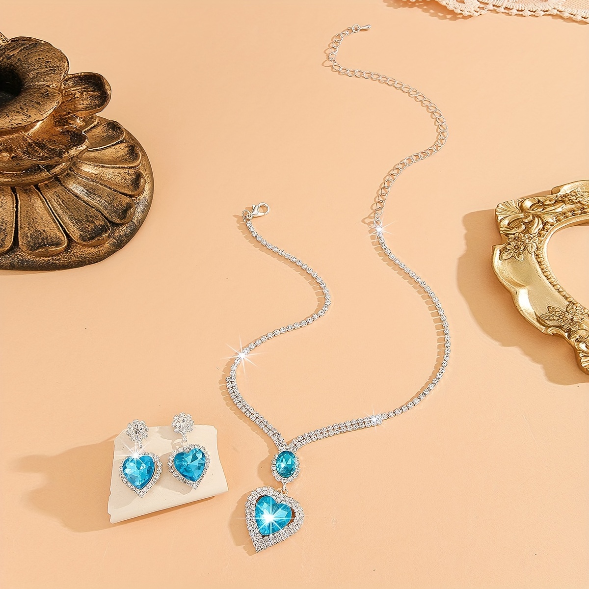 Rhinestone Jewelry Set for Banquets, Balls, Weddings